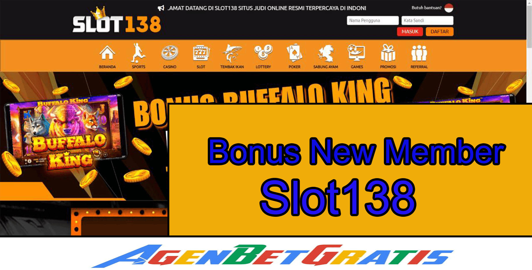 SLOT138 - Bonus New Member