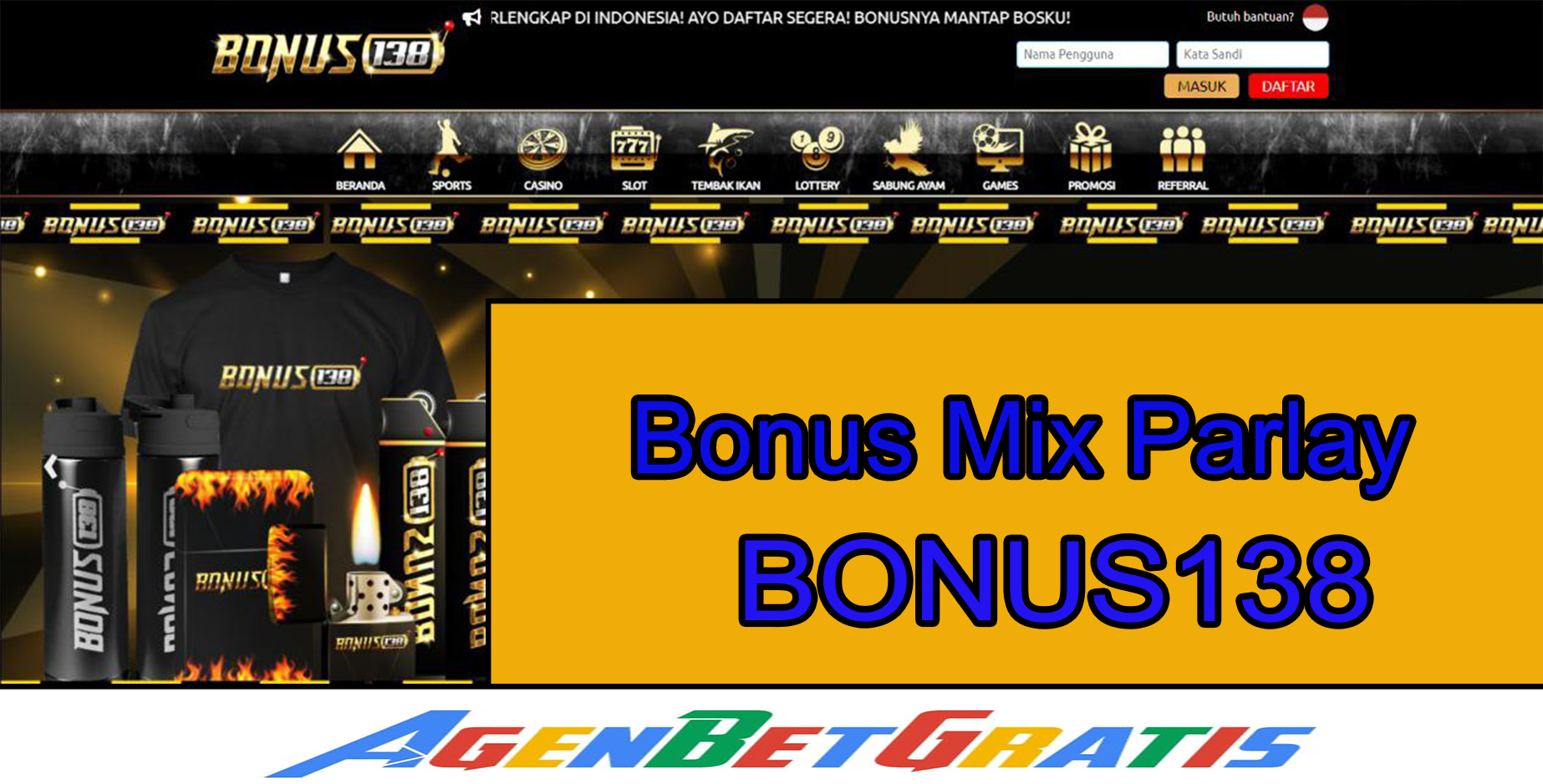 BONUS138 - Bonus Mix Parlay