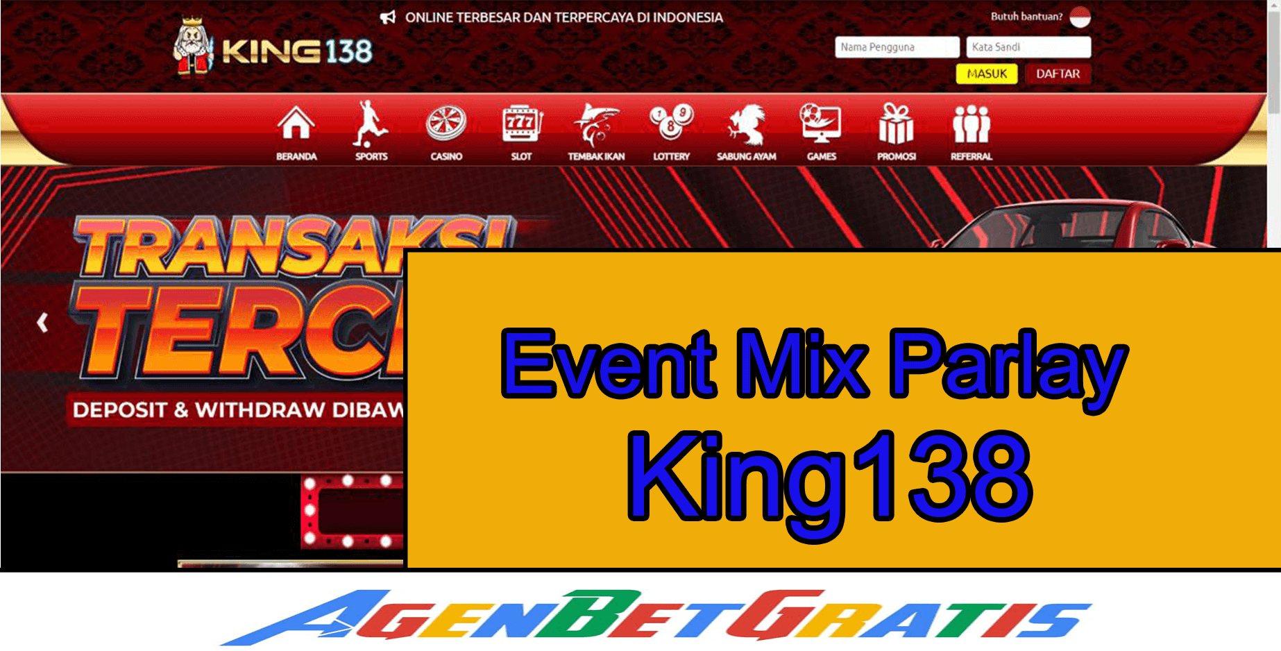 KING138 - Event Mix Parlay