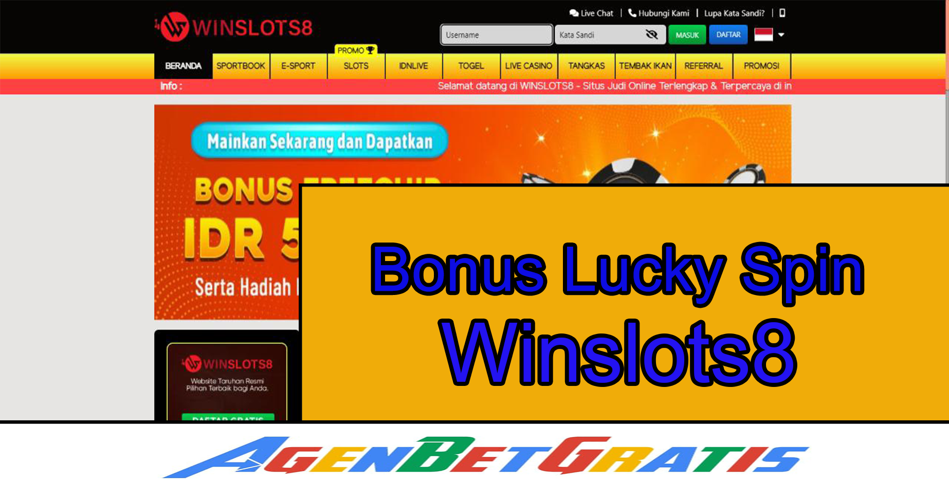 WINSLOTS8 - Bonus Lucky Spin