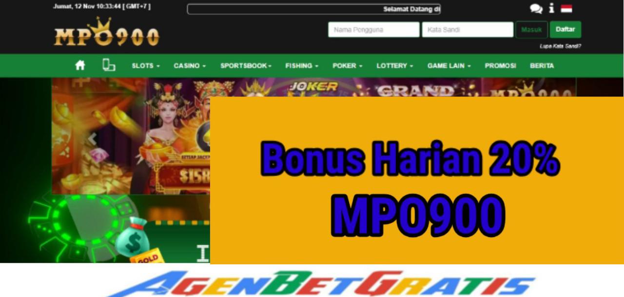 MPO900- Bonus Harian 20%