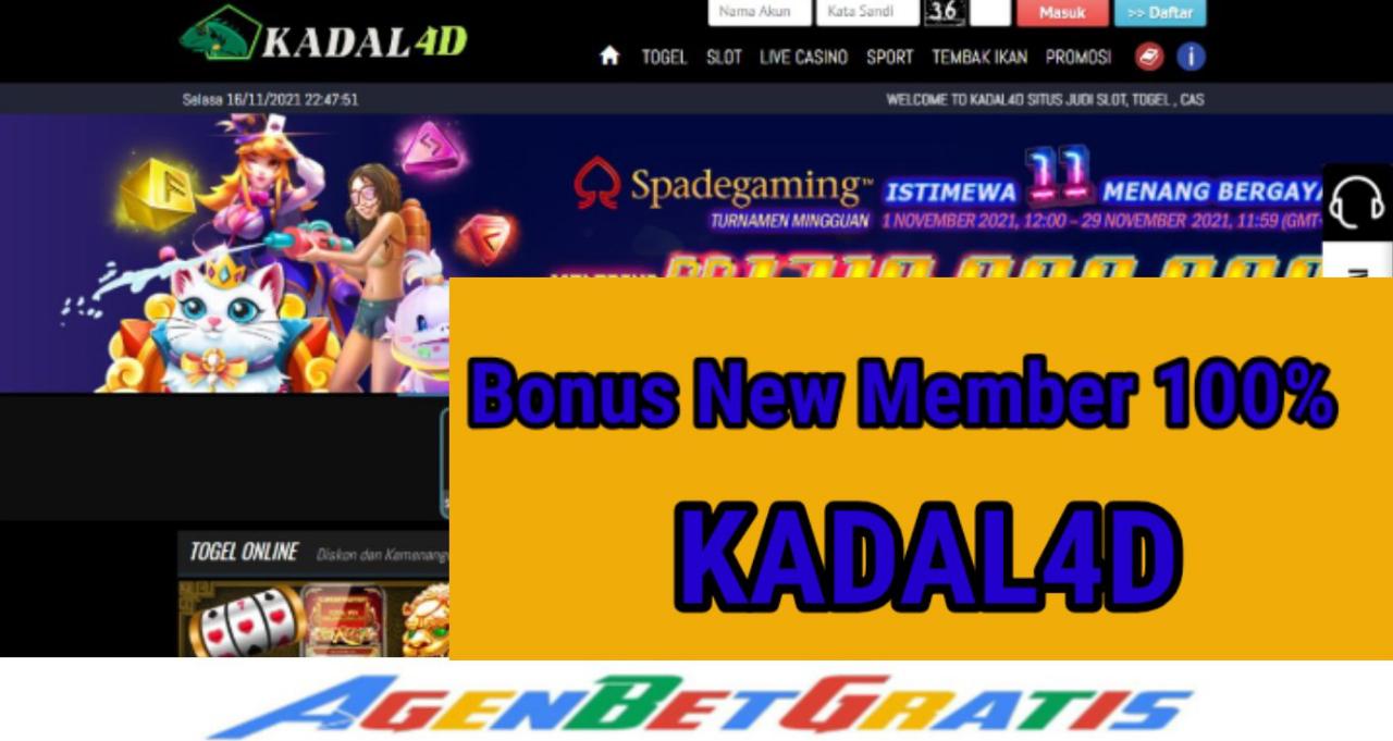 KADAL4D - Bonus New Member 100%