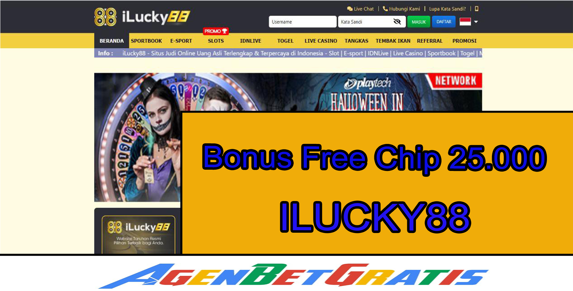 ILUCKY88- Bonus Free Chip 25.000