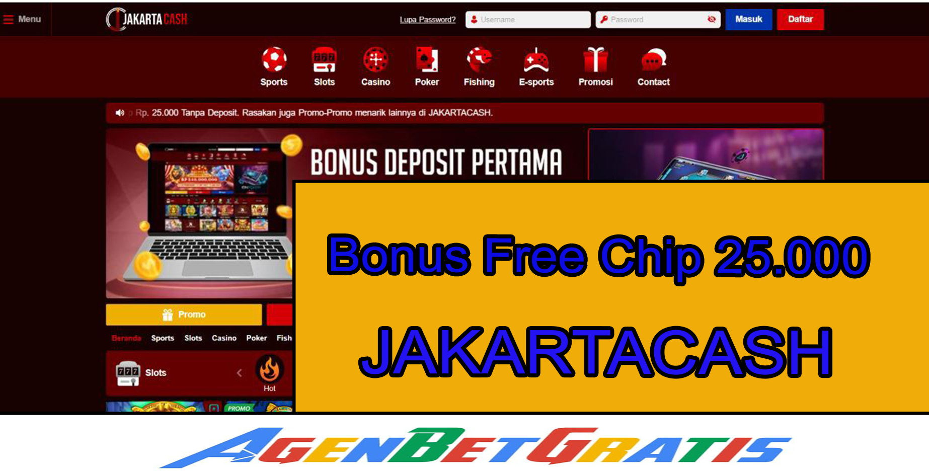 JAKARTACASH- Bonus Free Chip 25.000