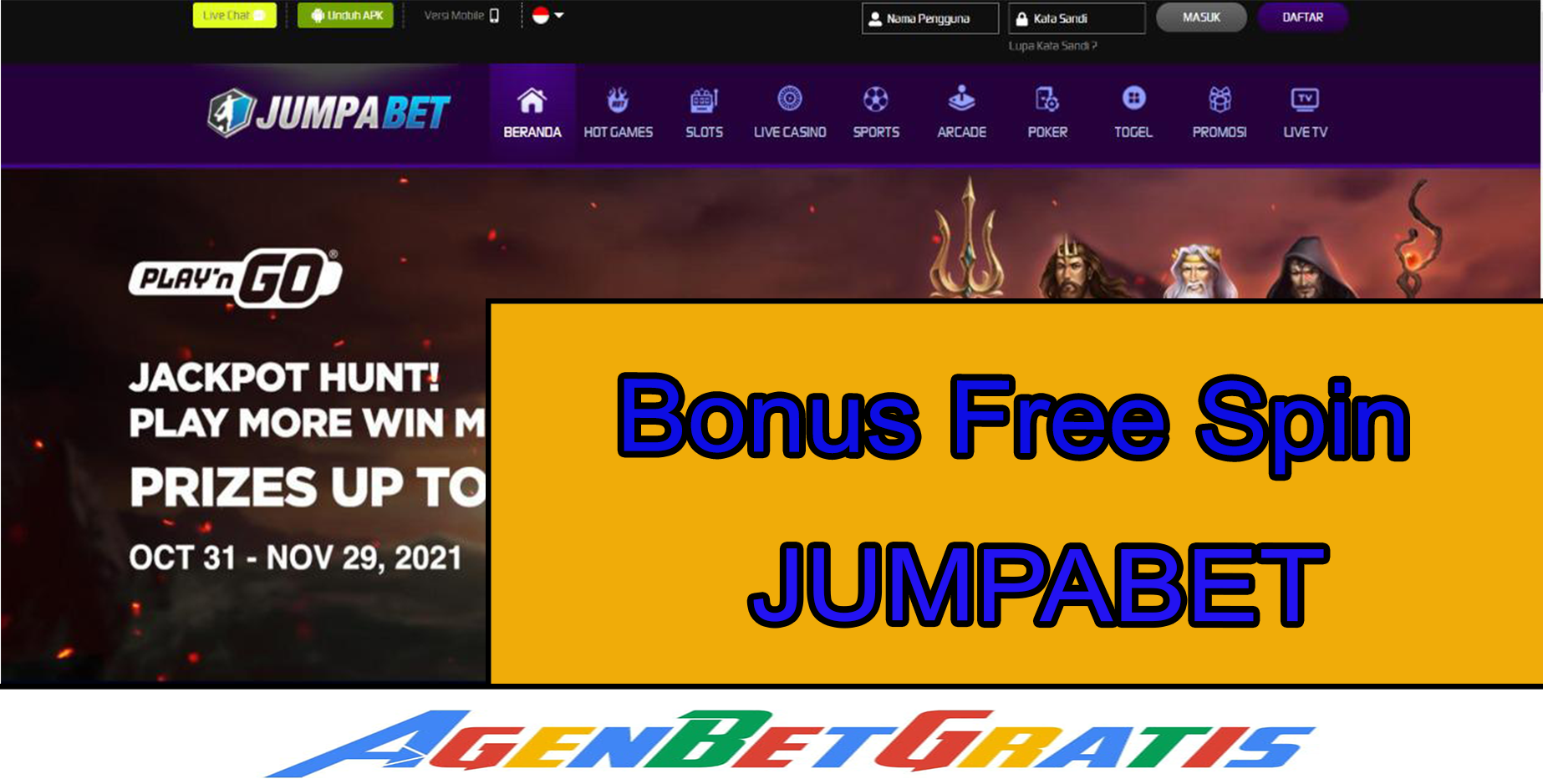 JUMPABET - Bonus Freespin