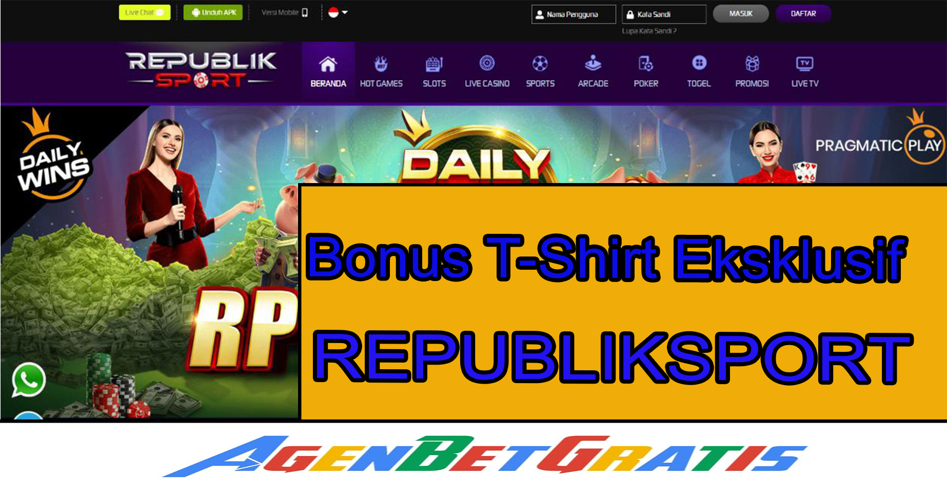 REPUBLIKSPORT - Bonus T-Shirt Eksklusif