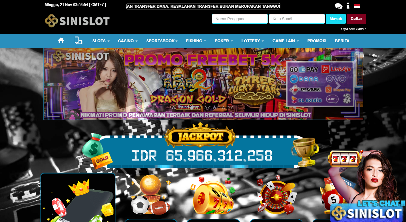 SiniSlot - Situs Slot, Casino dan Tembak Ikan Terpercaya
