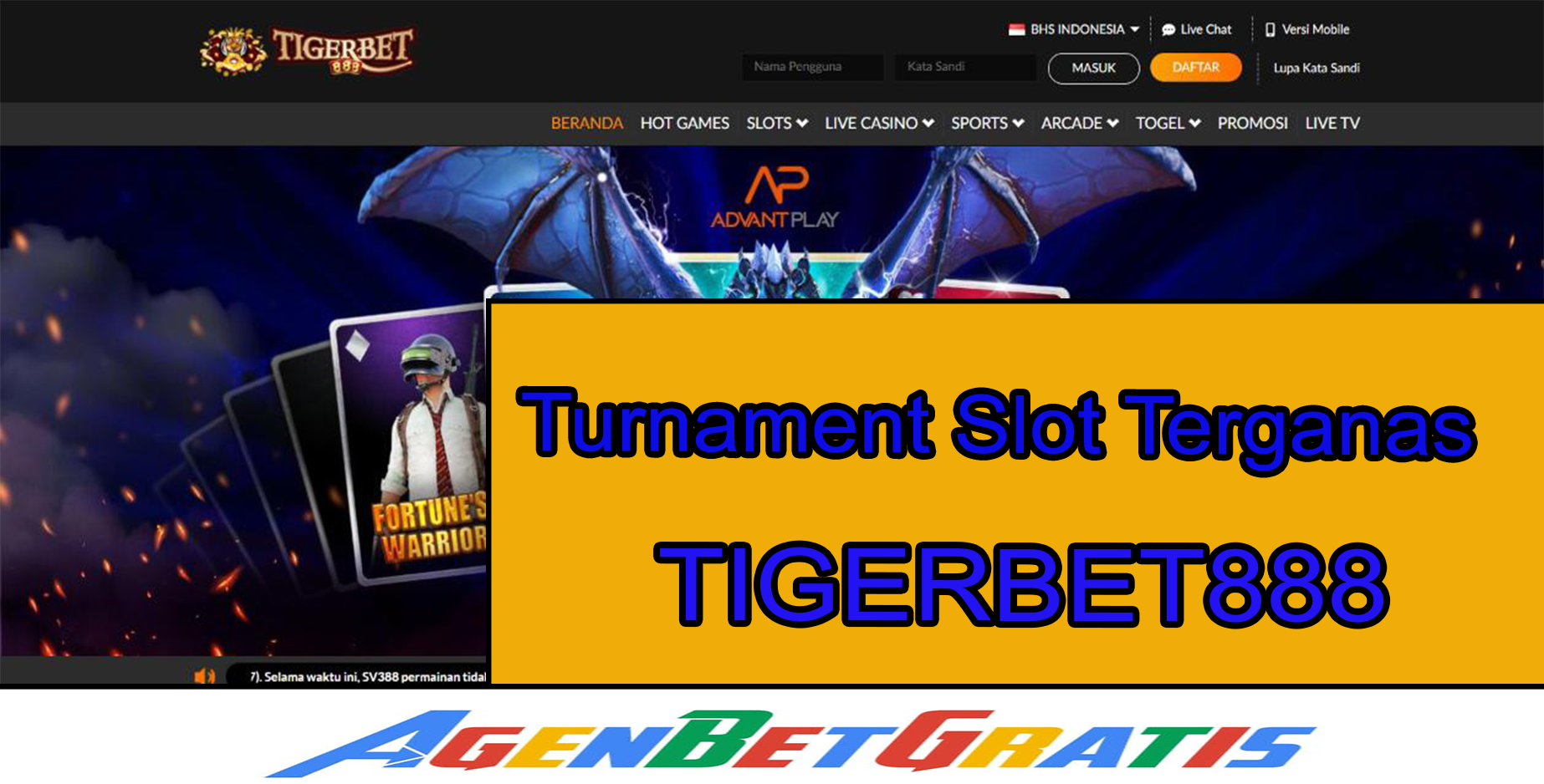 TIGERBET888 - Turnament Slot Terganas