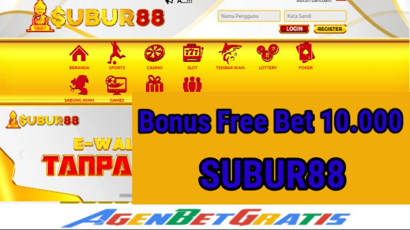 Subur88 - Bonus Free Bet 10.000