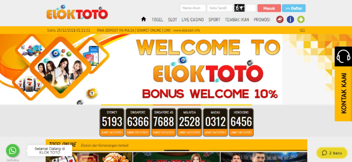 ElokToto - Situs Slot, Dan Situs Sportsbook Terpercaya