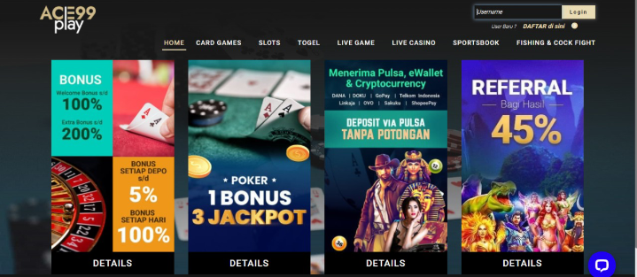 Ace99Play - Situs Judi Slot & Casino Online Terpercaya