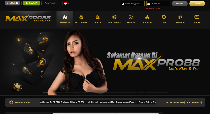 MaxPro88 - Situs Judi Slot & Casino Online Terpercaya