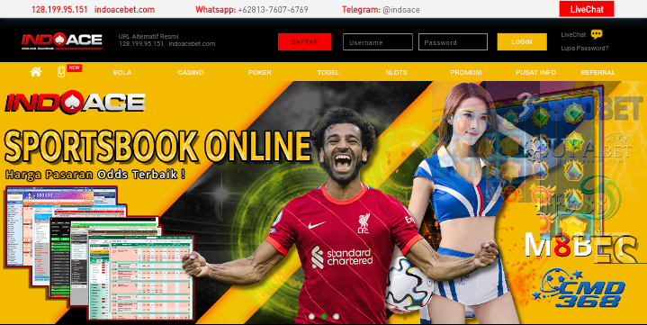 IndoAce - Situs Judi Slot & Casino Online Terpercaya