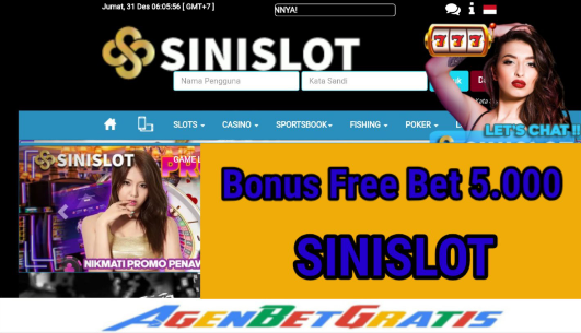 SiniSlot - Bonus Free Bet 5.000