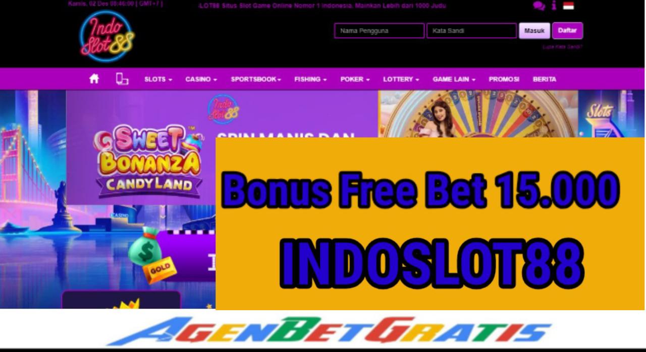 IndoSlot88 - Bonus Free Bet 15.000