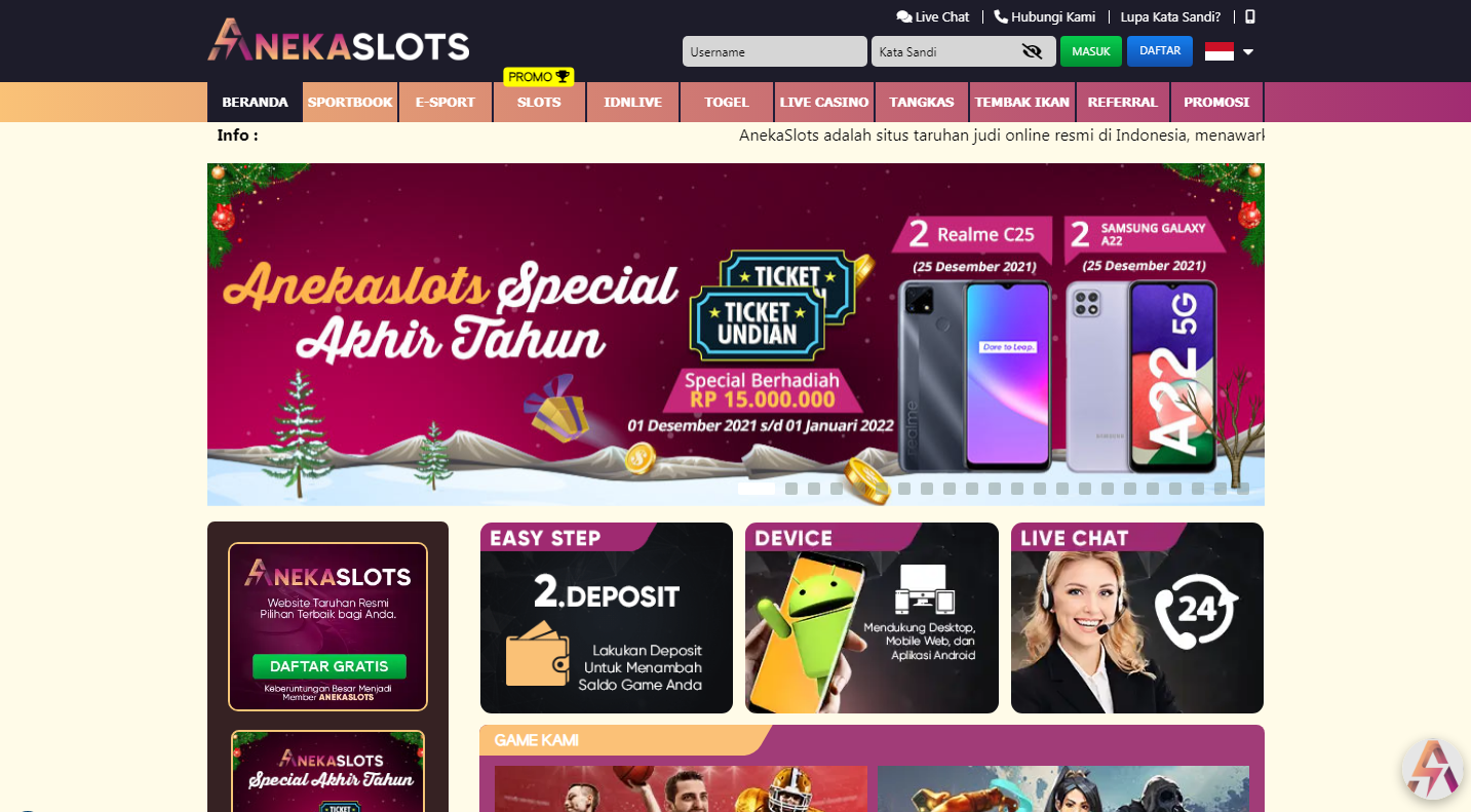 AnekaSlots - Situs Slot, dan Situs E-Sport Terpercaya