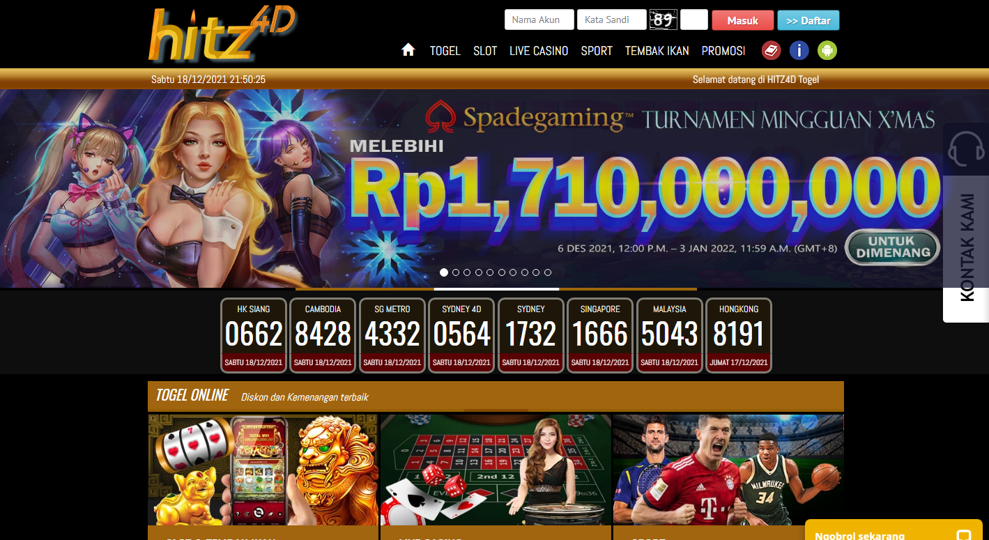 Hitz4D - Situs Slot, Dan Situs Live Casino Terpercaya