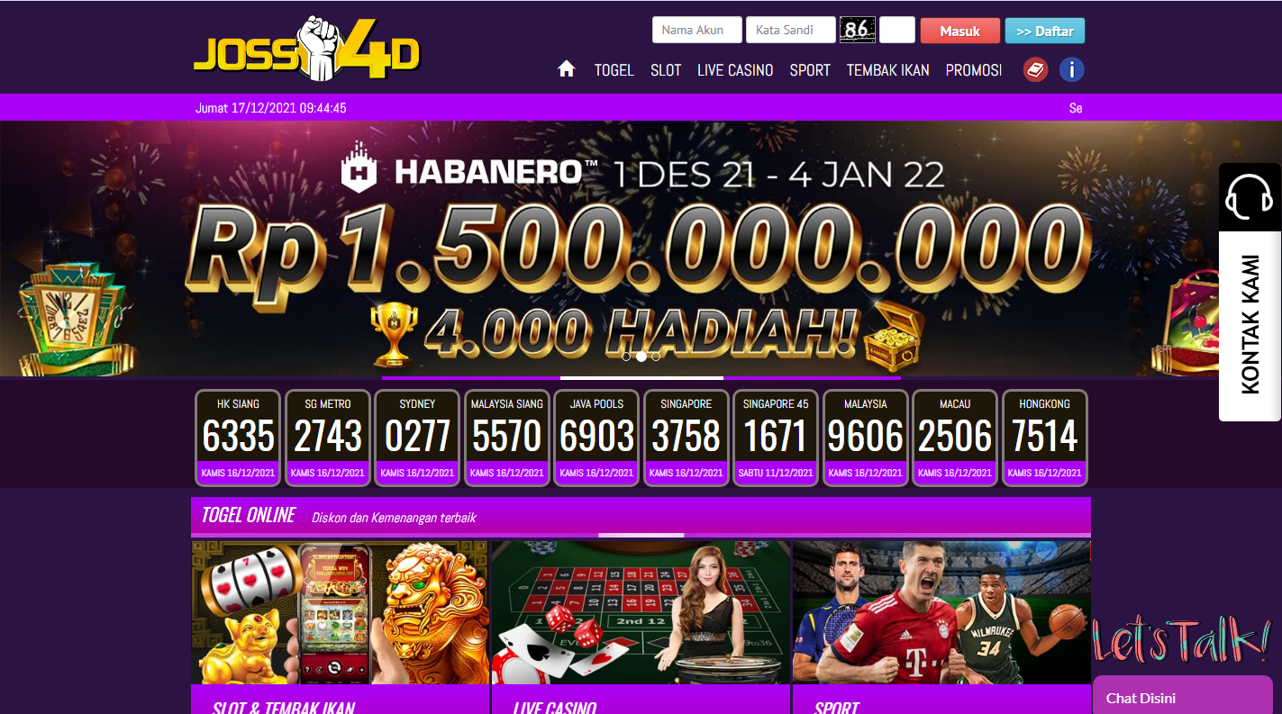 Joss4D - Situs Slot, Dan Situs Live Casino Terpercaya