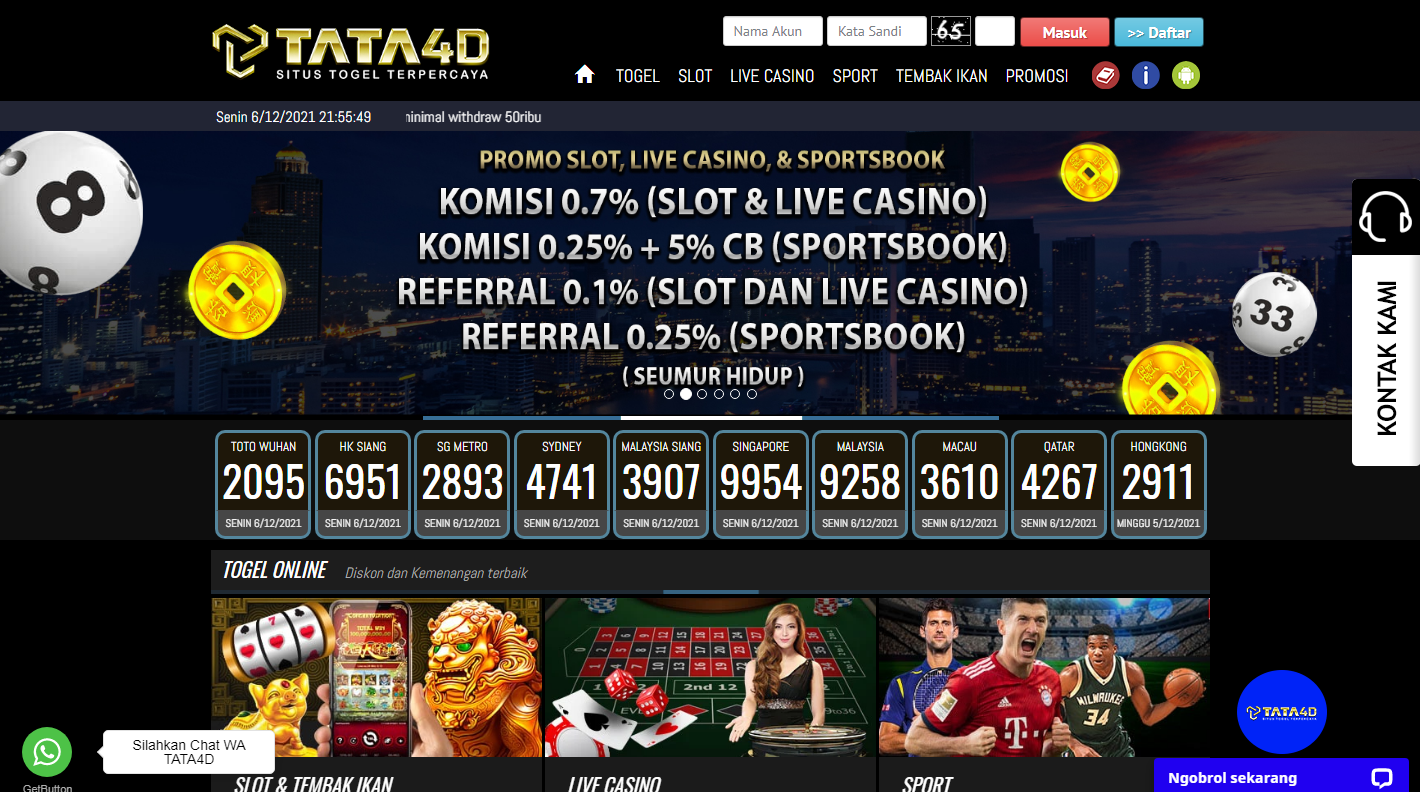 Tata4D - Situs Slot, dan Situs Sportsbook Terpercaya