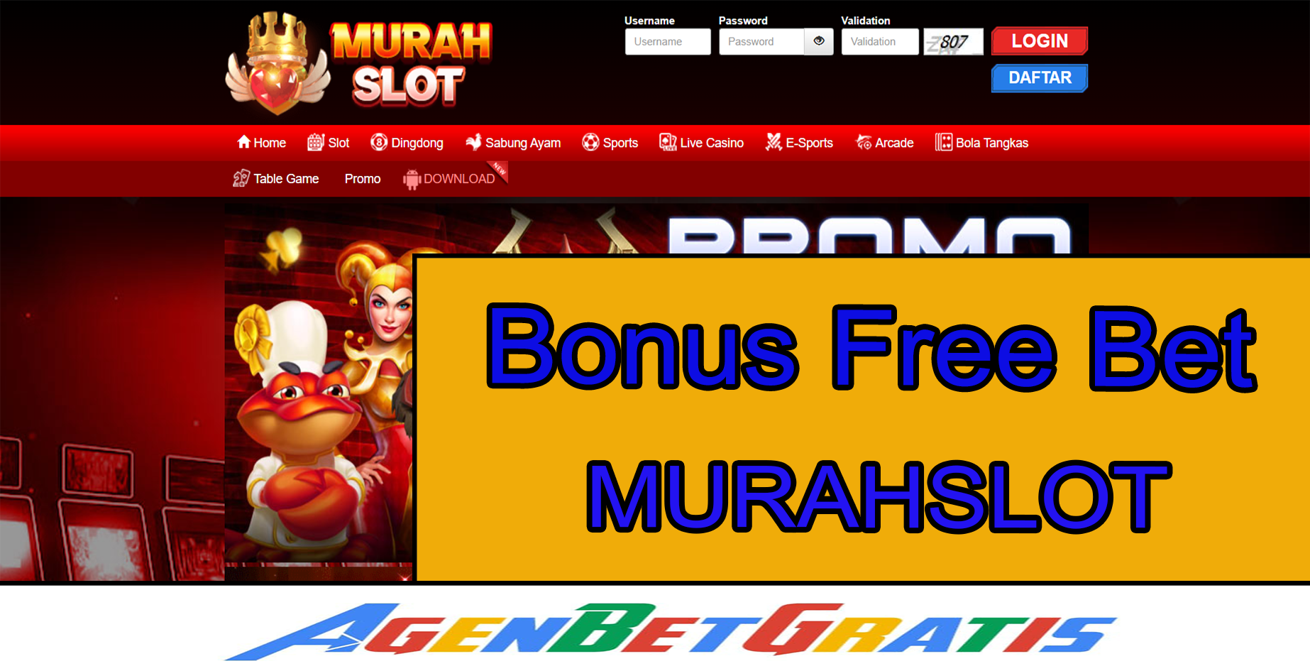 MurahSlot - Bonus Free Bet