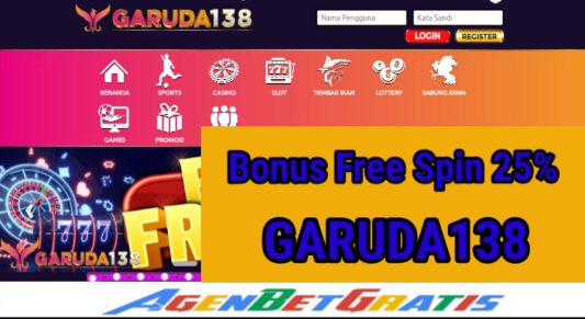 Garuda138 - Bonus Free Spin 25%