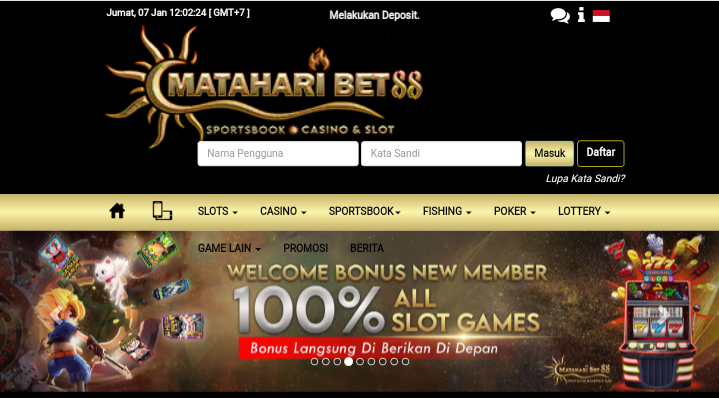 MatahariBet88  - Situs Slot, dan Situs Lottery Terpercaya