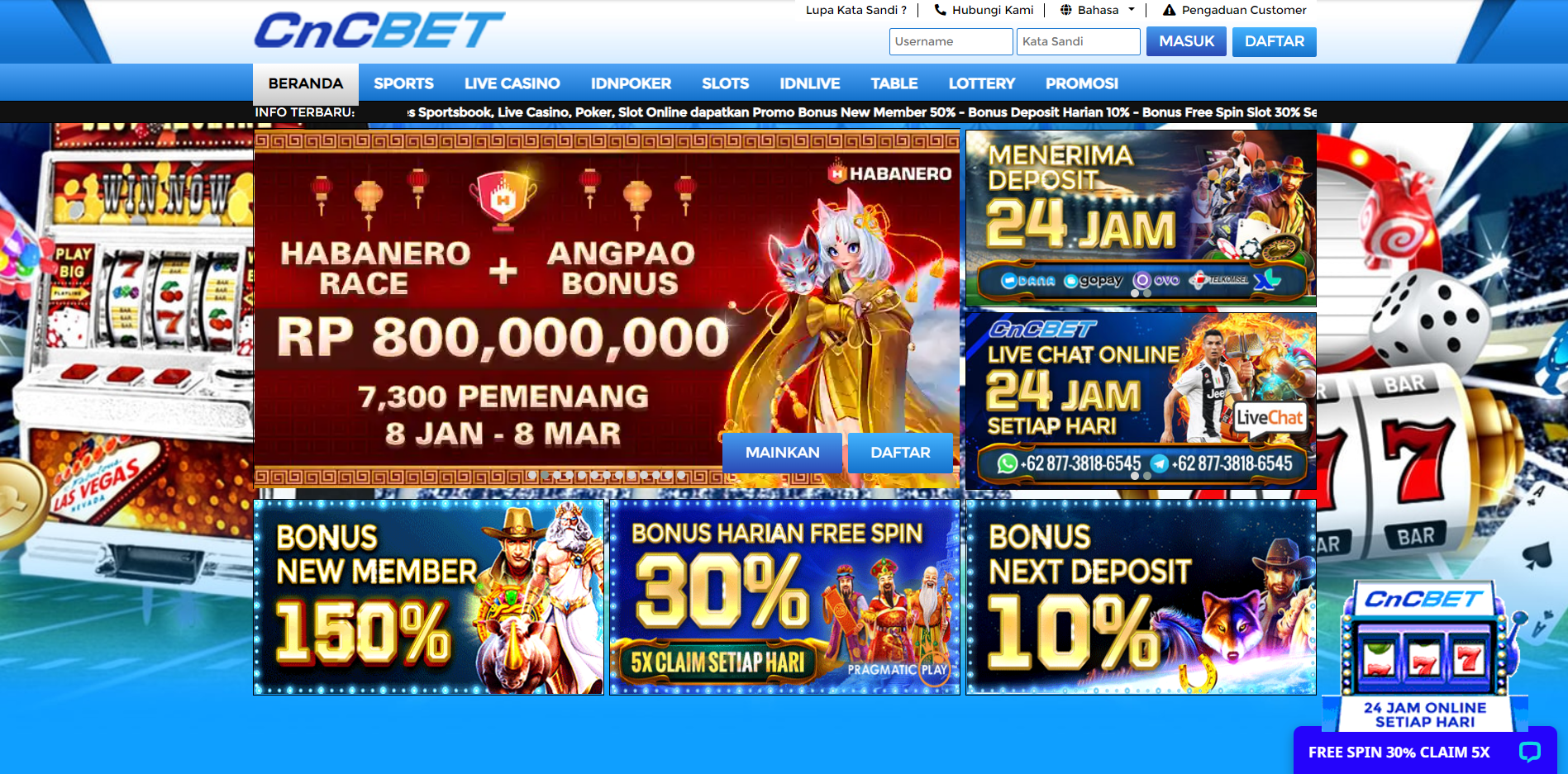 CncBet - Situs Slot, dan Situs Lottery Terpercaya