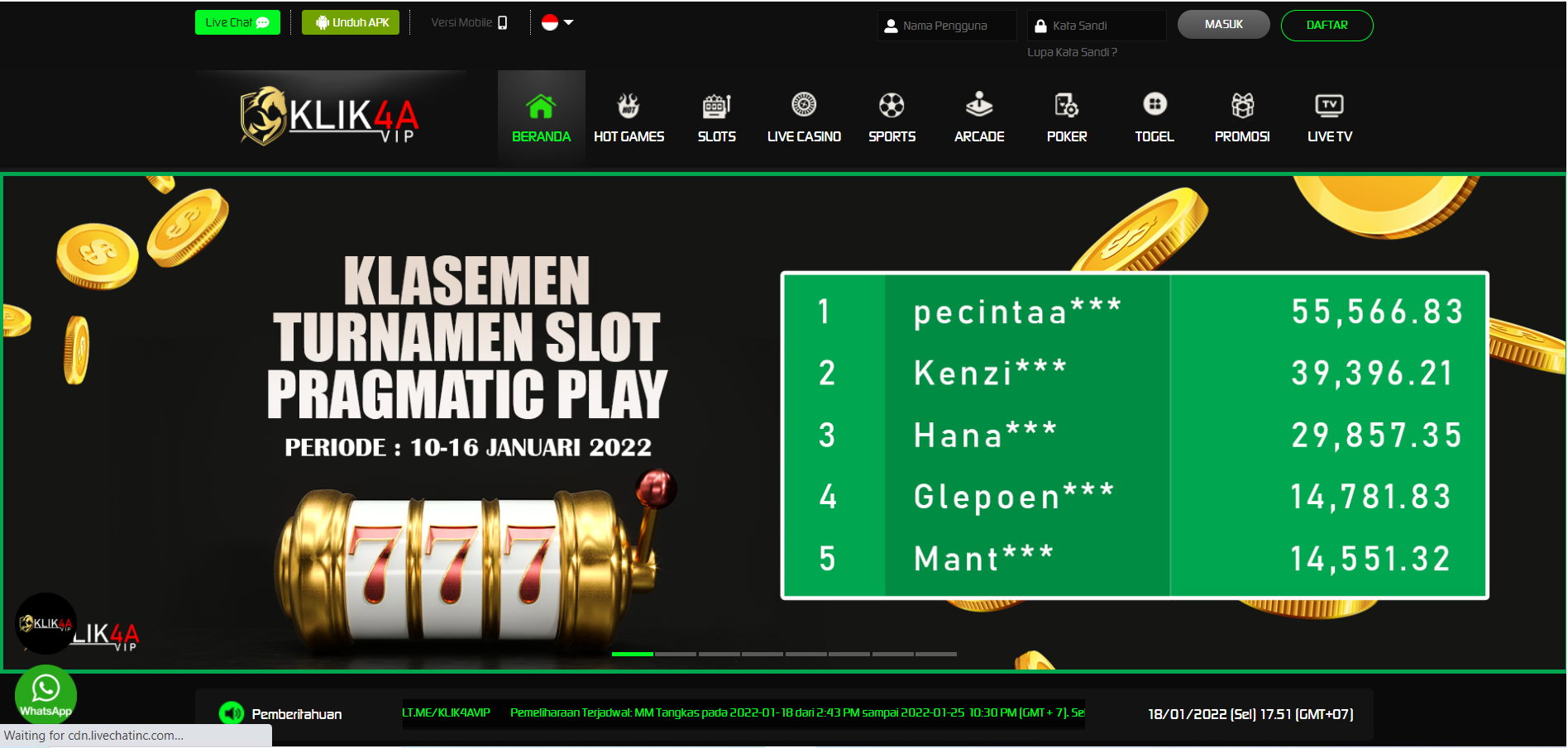 Klik4AVIP - Situs Slot, dan Situs Poker Terpercaya