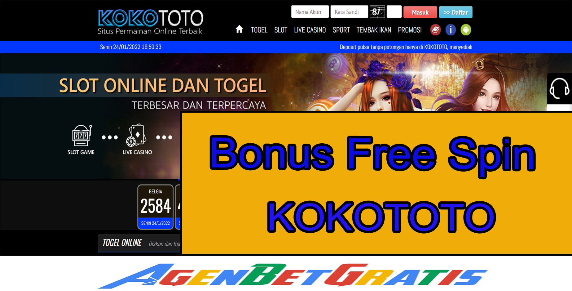 KokoToto - Bonus Free Spin