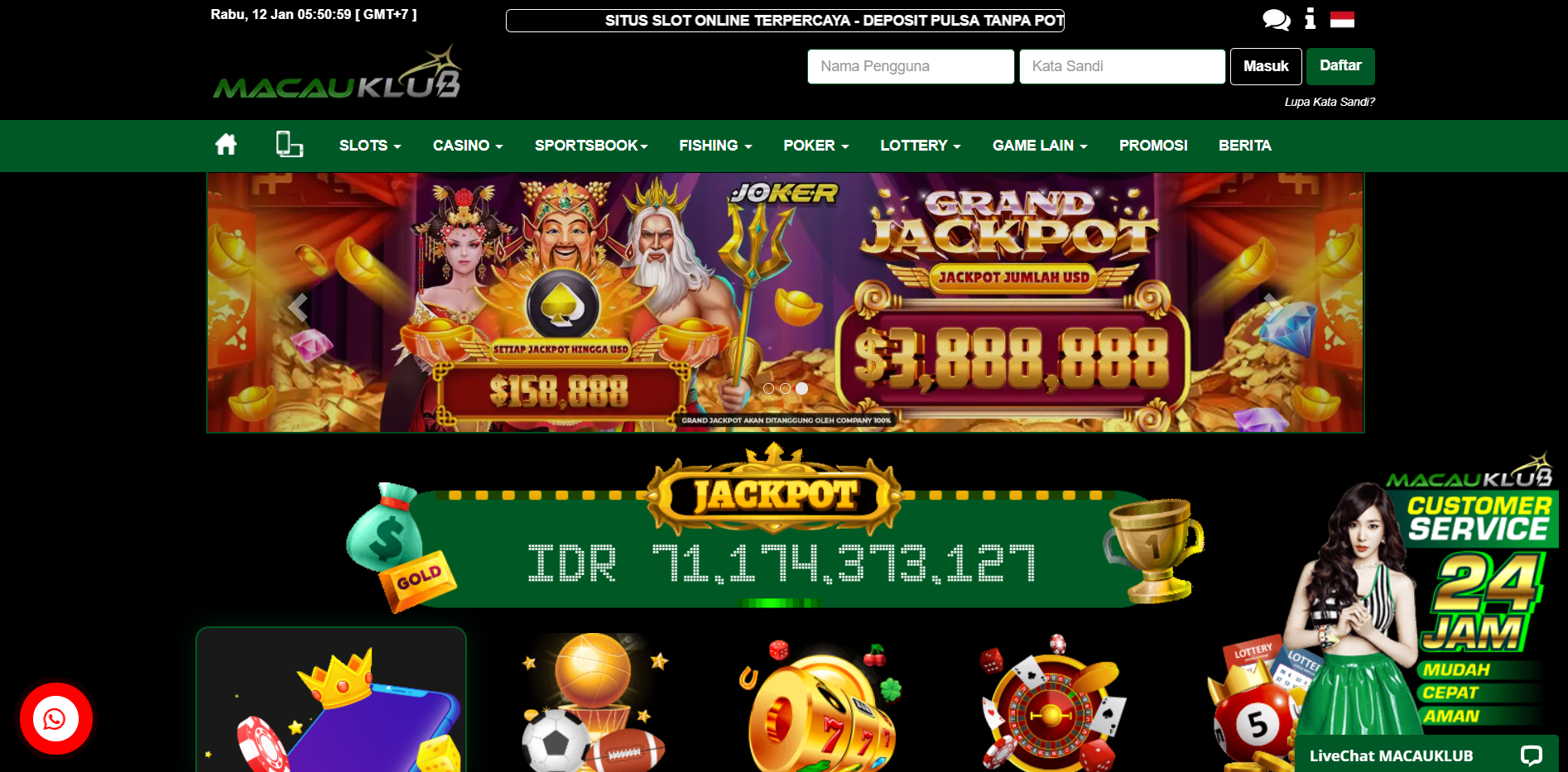 MacauKlub - Situs Judi Slot & Poker Terpercaya