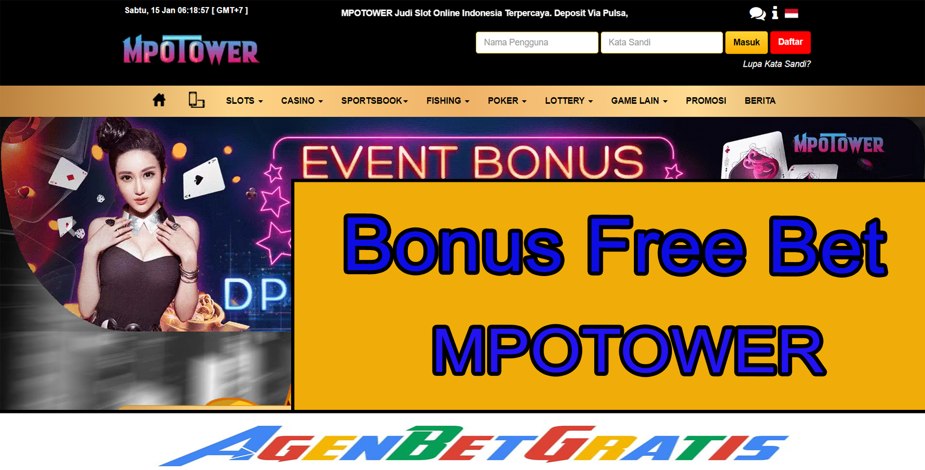MPOTOWER - Bonus Free Bet