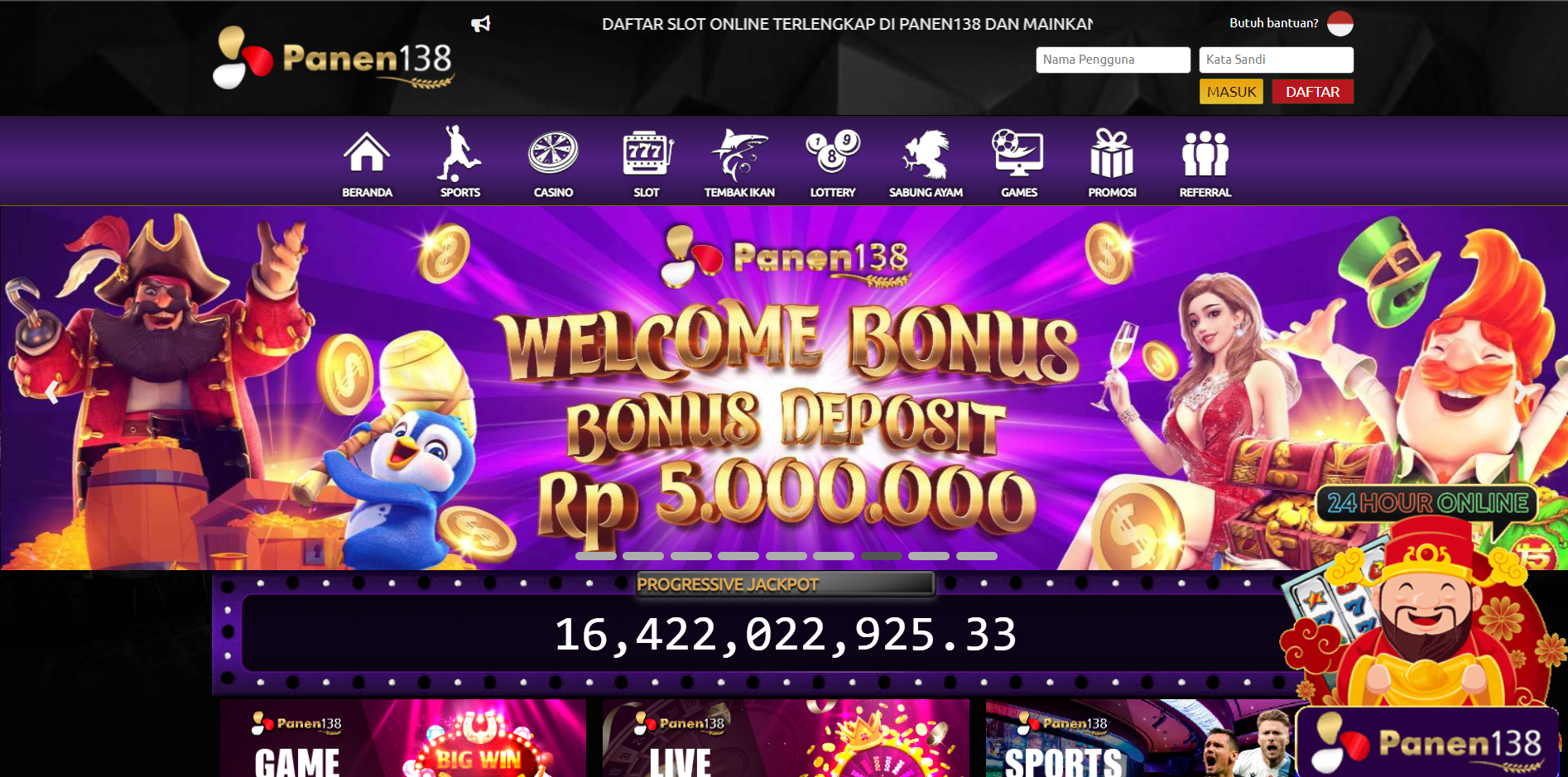 Panen138 - Situs Slot, dan Situs Lottery Terpercaya