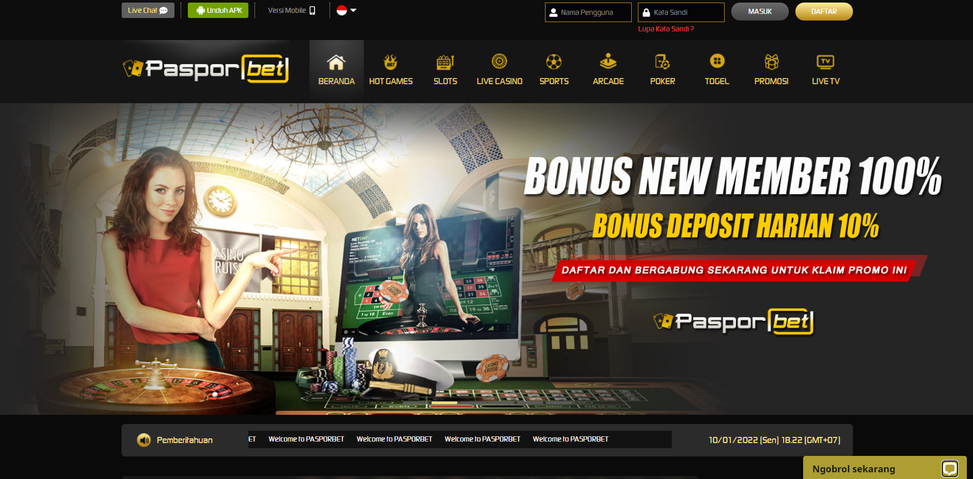 PasporBet - Situs Judi Slot & Poker Terpercaya