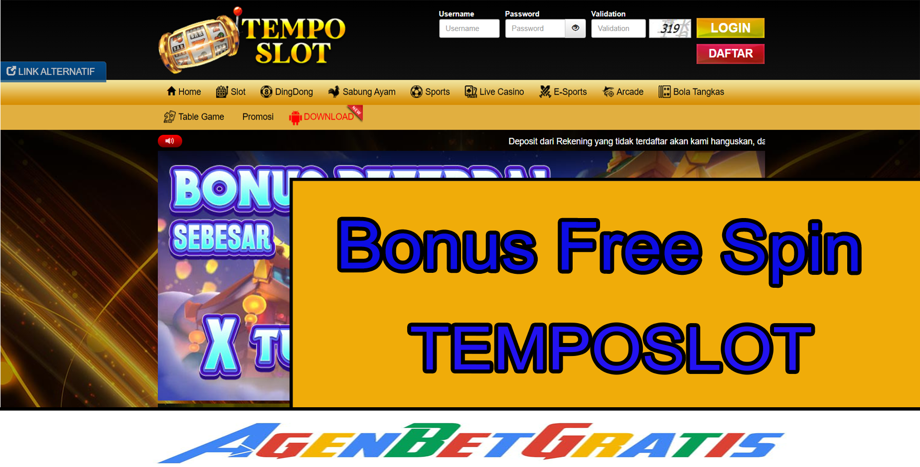 TempoSlot - Bonus Free Spin