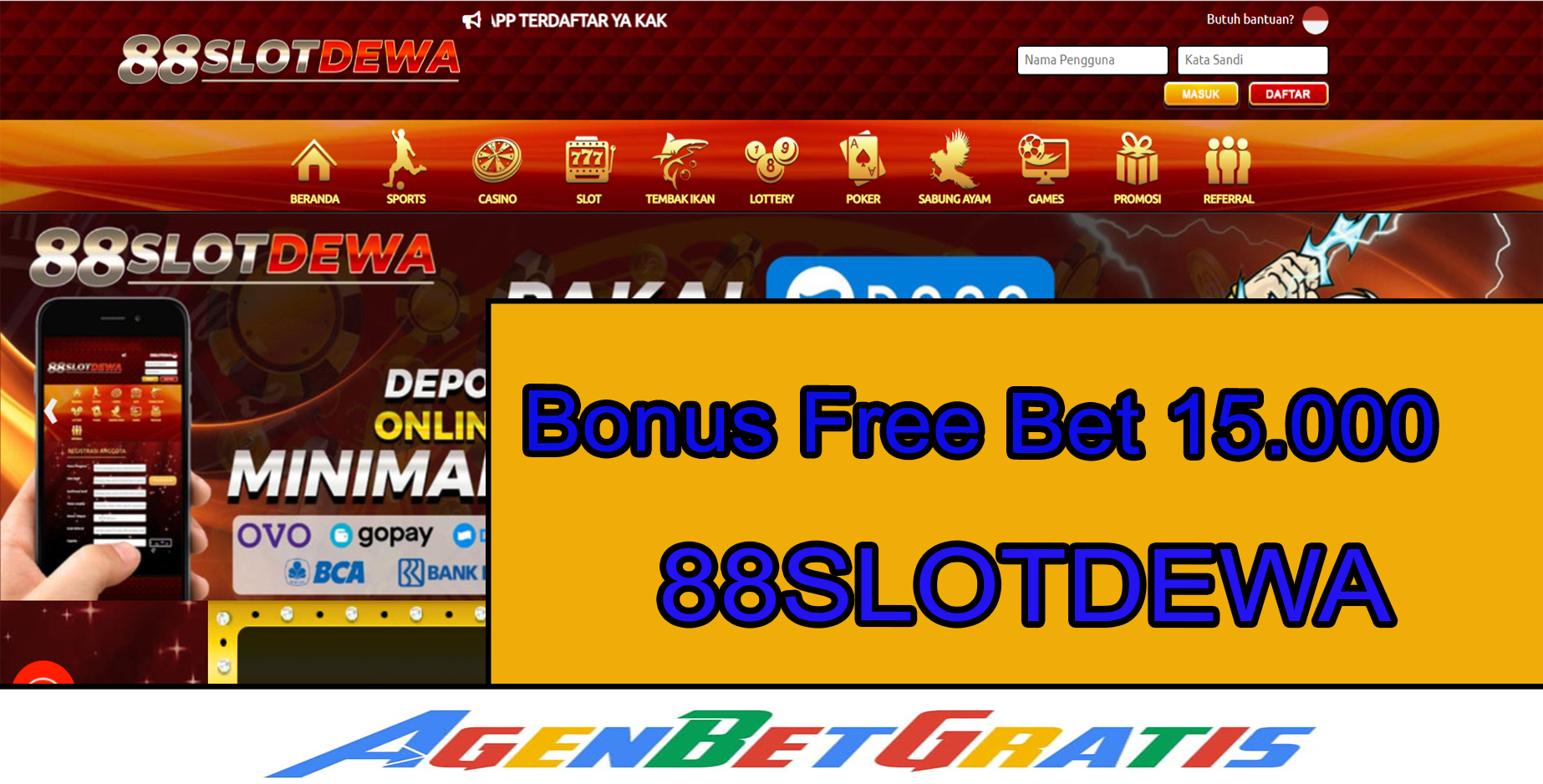 GOBANBET - Bonus FreeBet 10.000