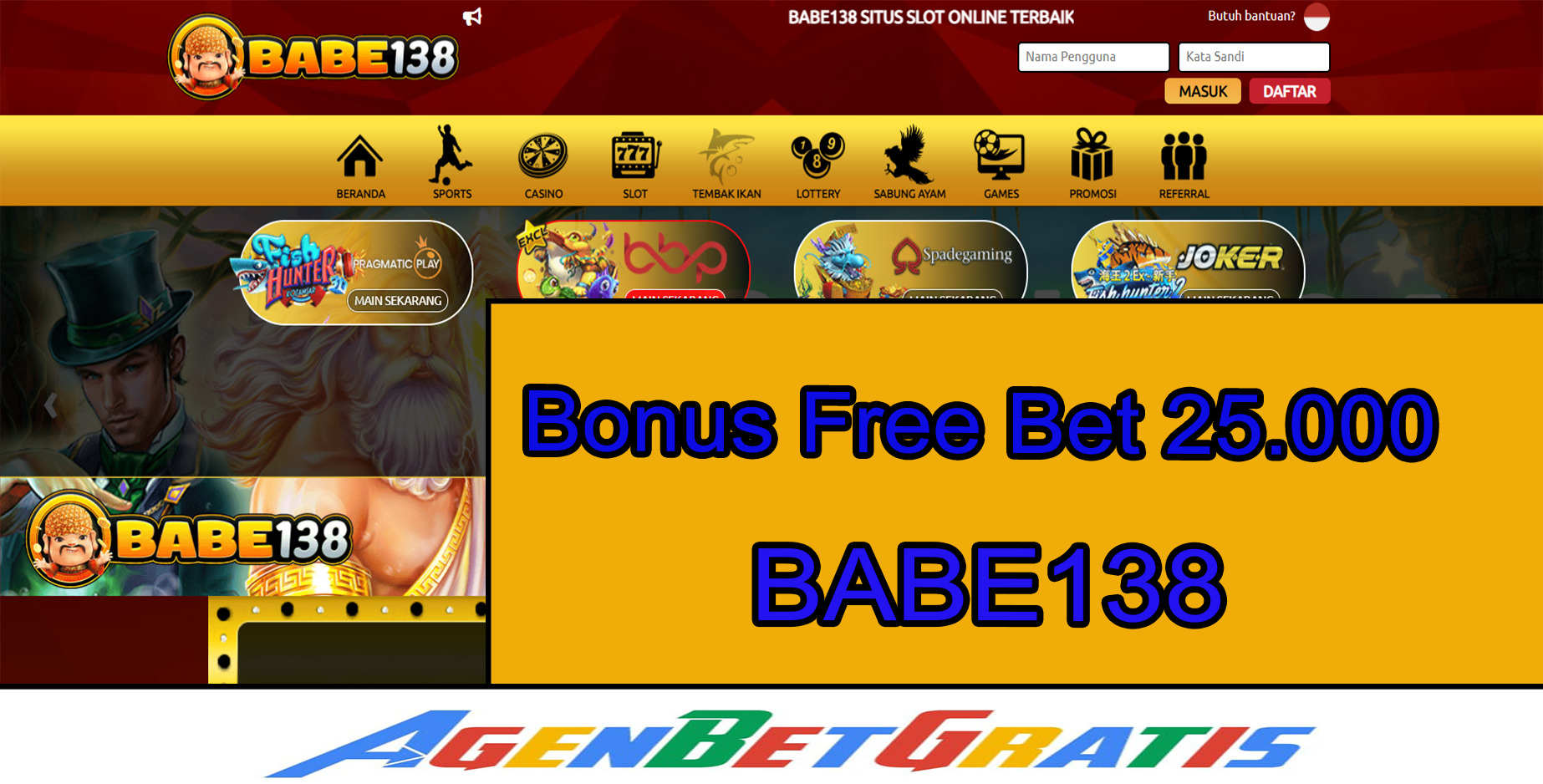 BABE138 - Bonus FreeBet 25.000