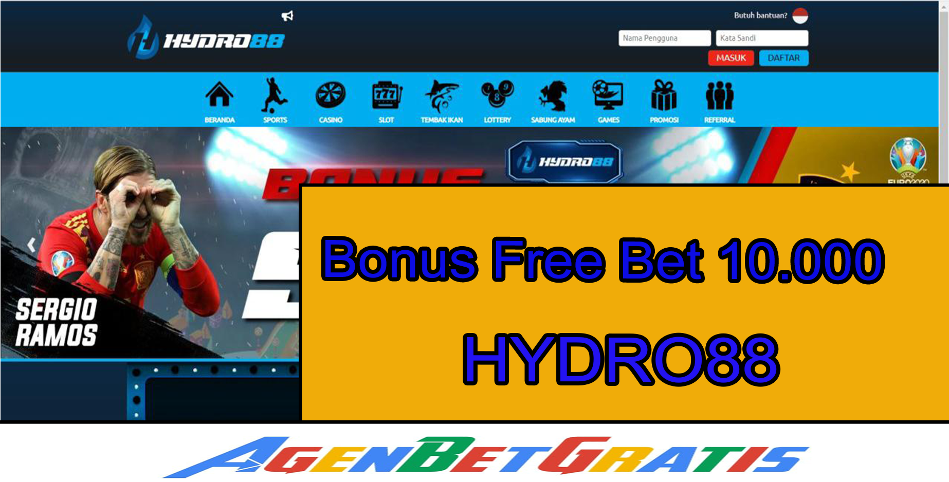 HYDRO88 - Bonus FreeBet 10.000