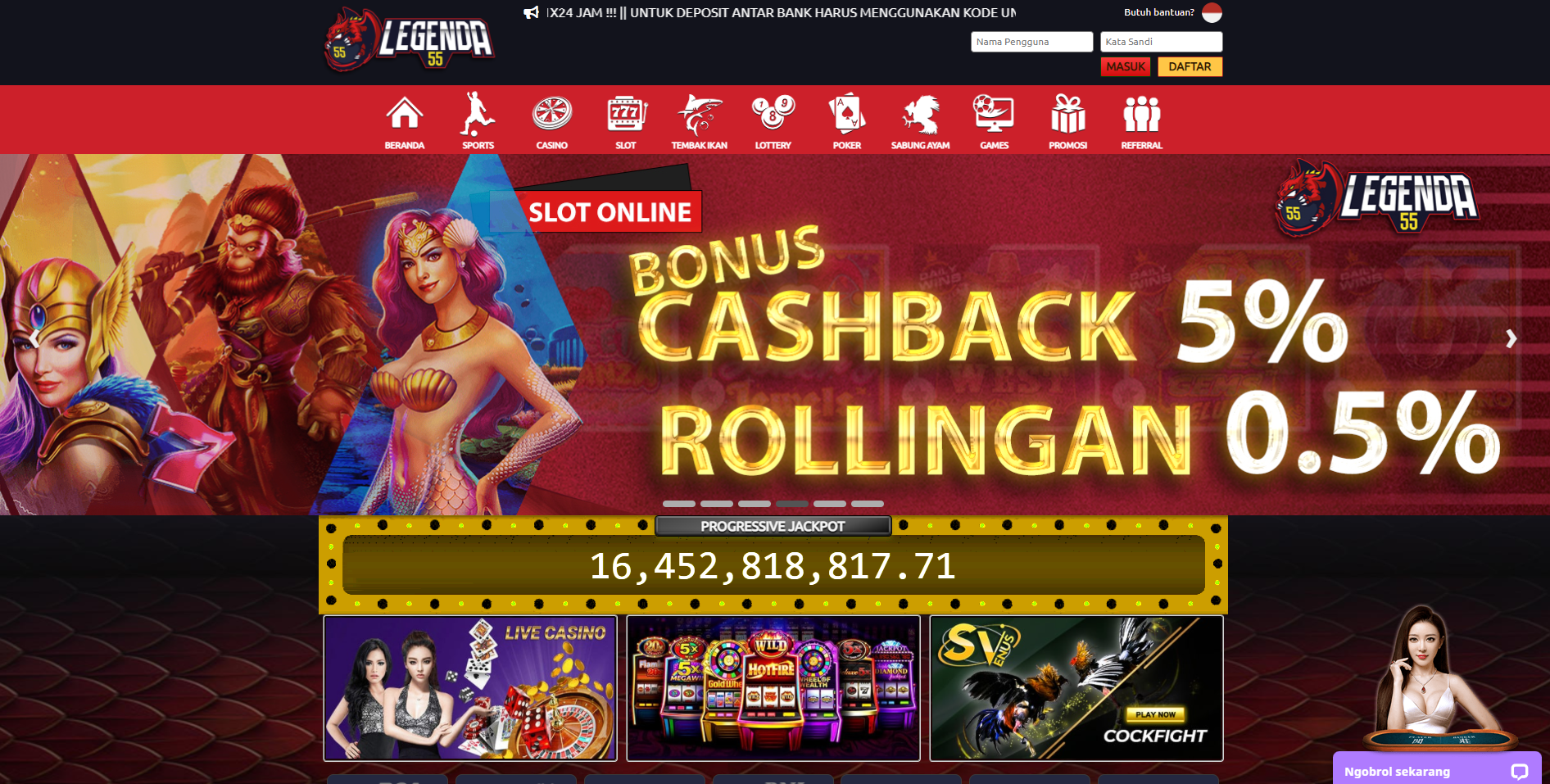 LEGENDA55 -  Agen Judi Terpercaya dan Agen Casino Online