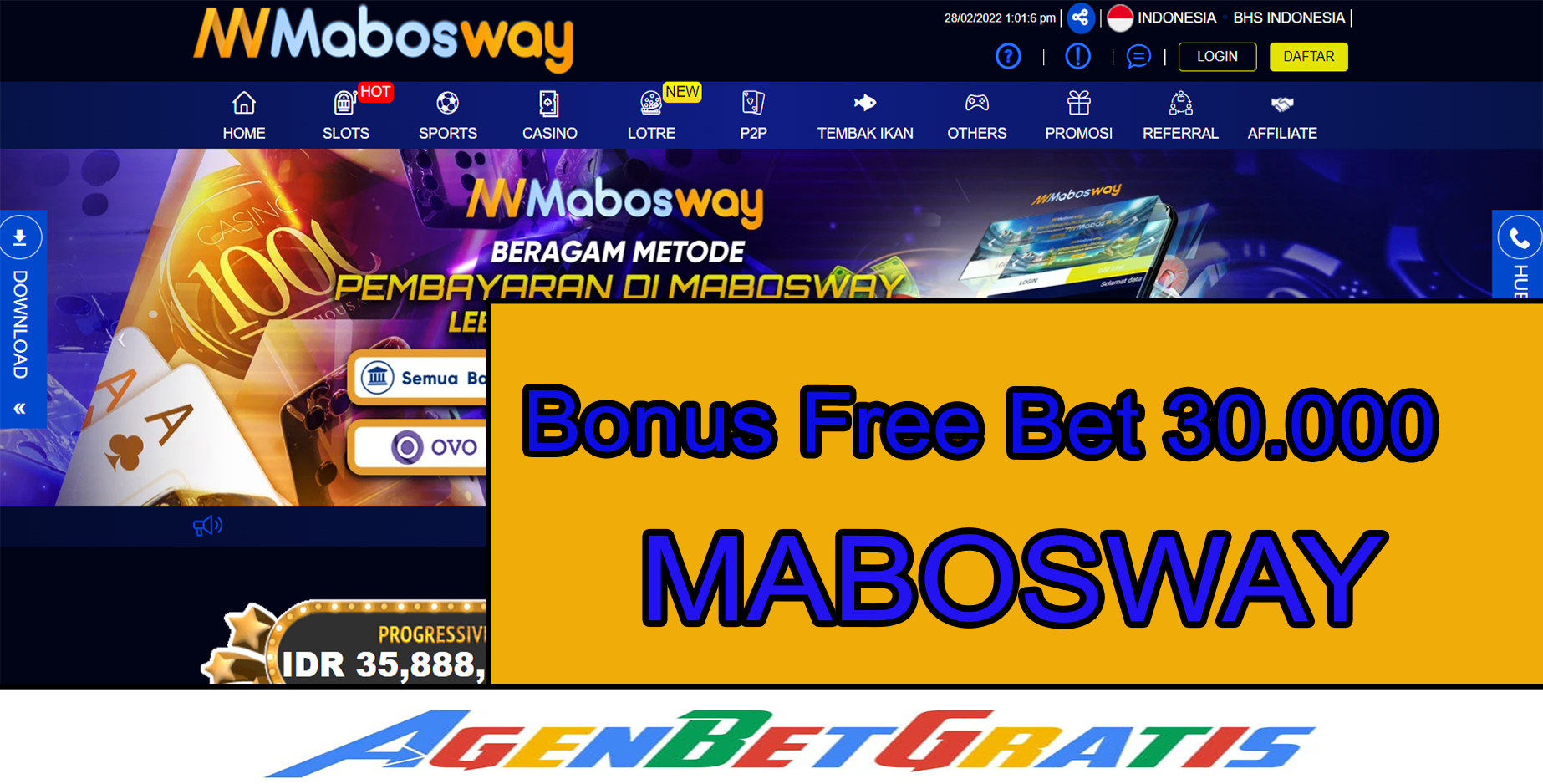 MABOSWAY - Bonus FreeBet 30.000