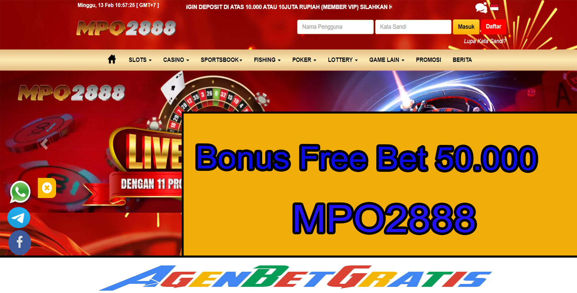 MPO2888- Bonus FreeBet 50.000