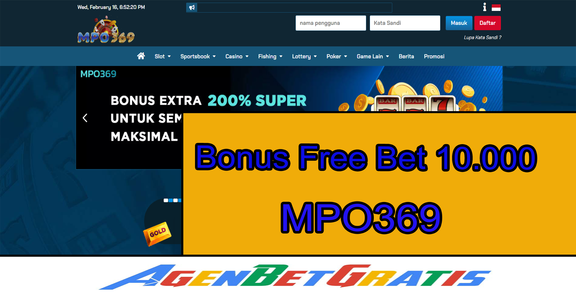 MPO369 - Bonus FreeBet 10.000