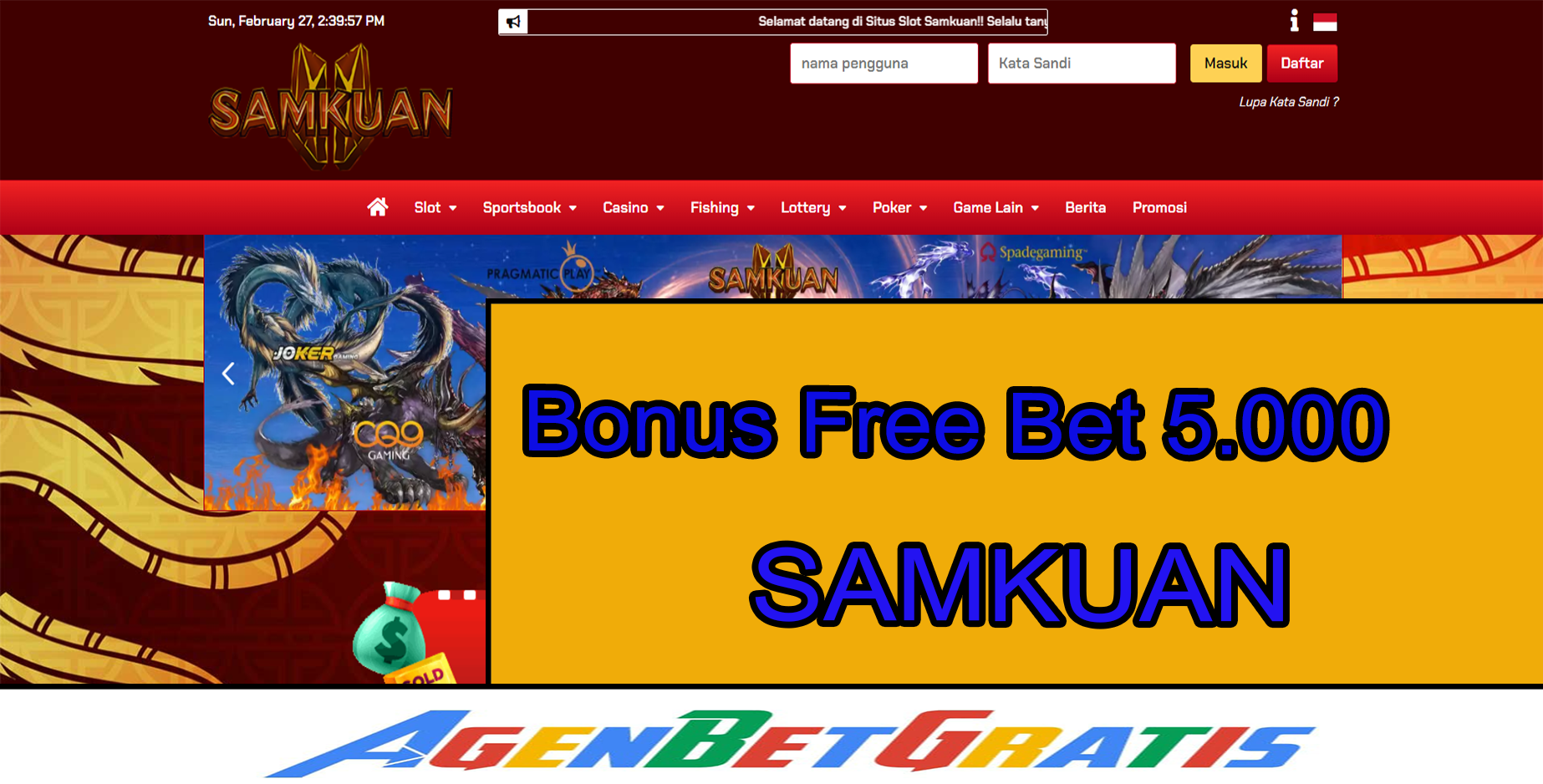 SAMKUAN  - Bonus FreeBet 5.000