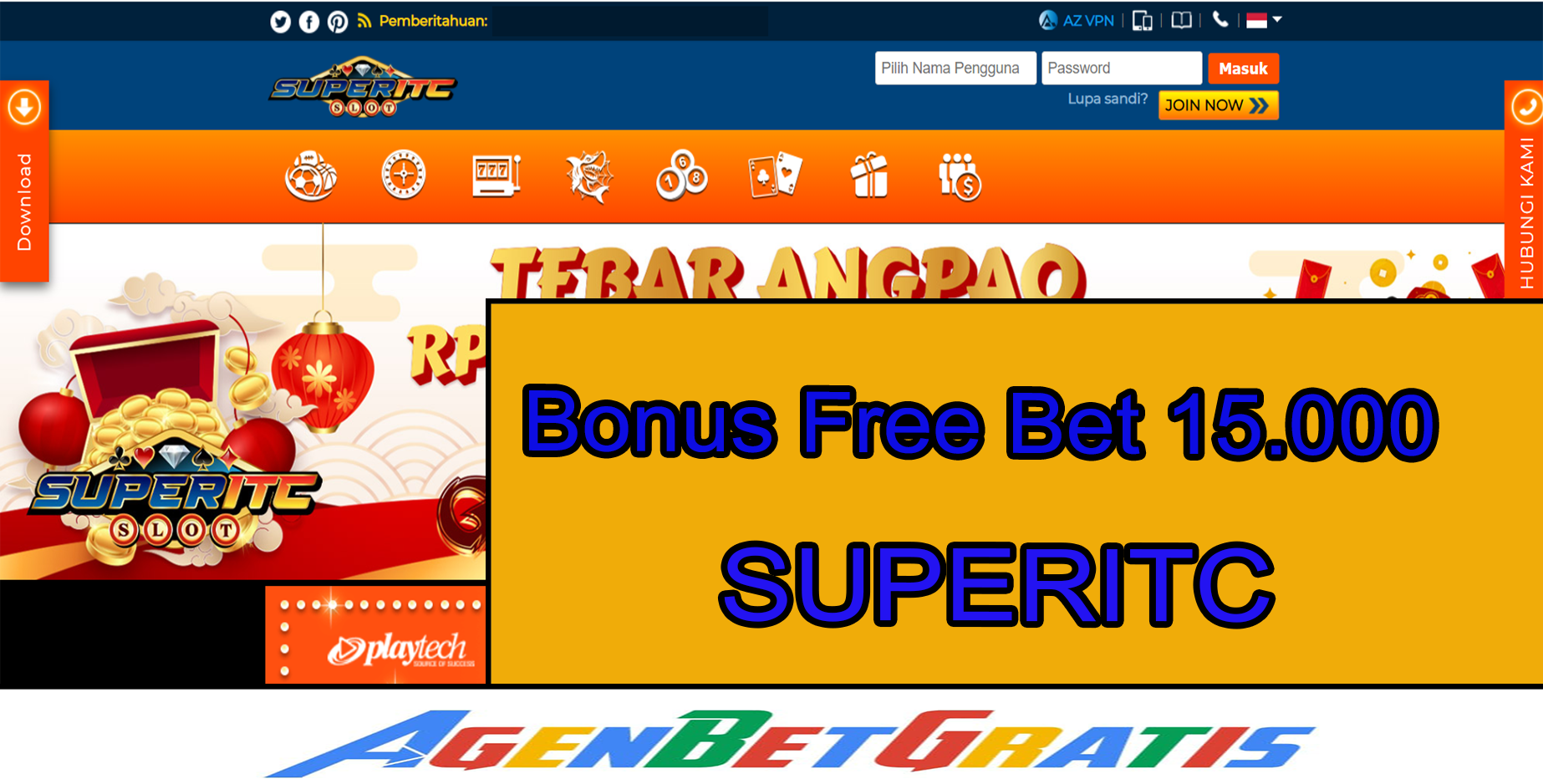 SUPERITC - Bonus FreeBet 15.000