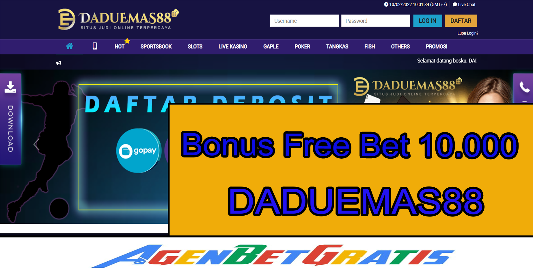 DADUEMAS88 - Bonus FreeBet 10.000