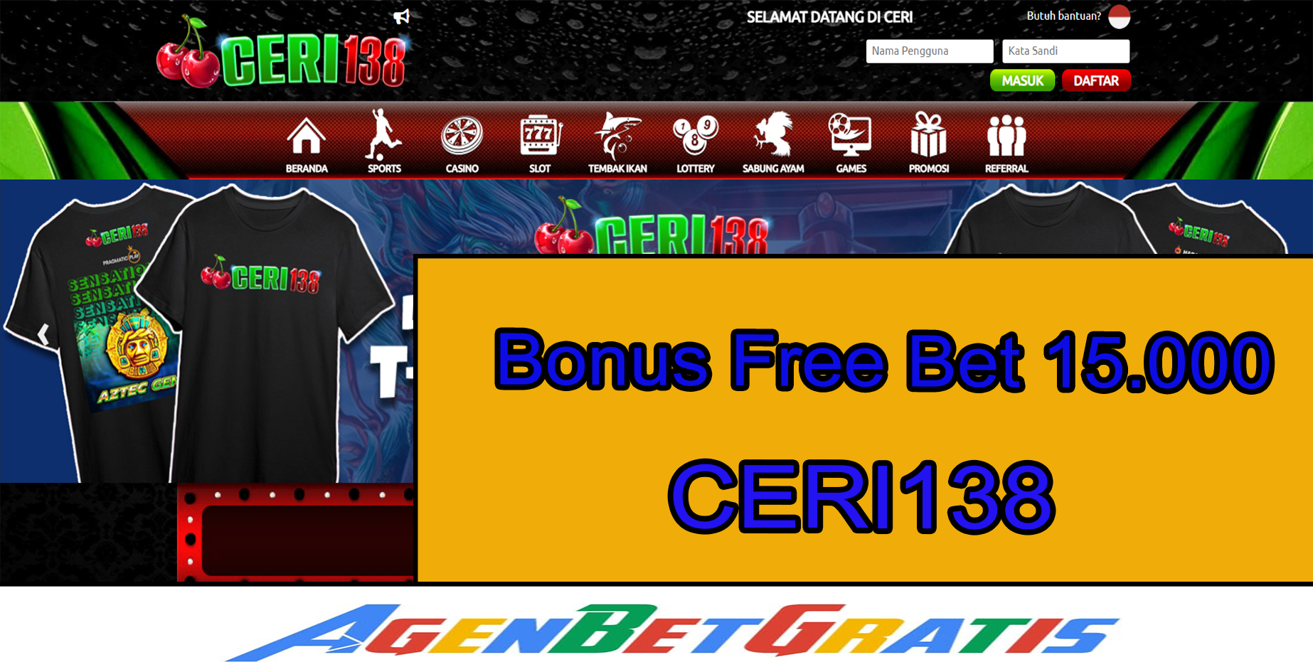 CERI138 - Bonus FreeBet 15.000