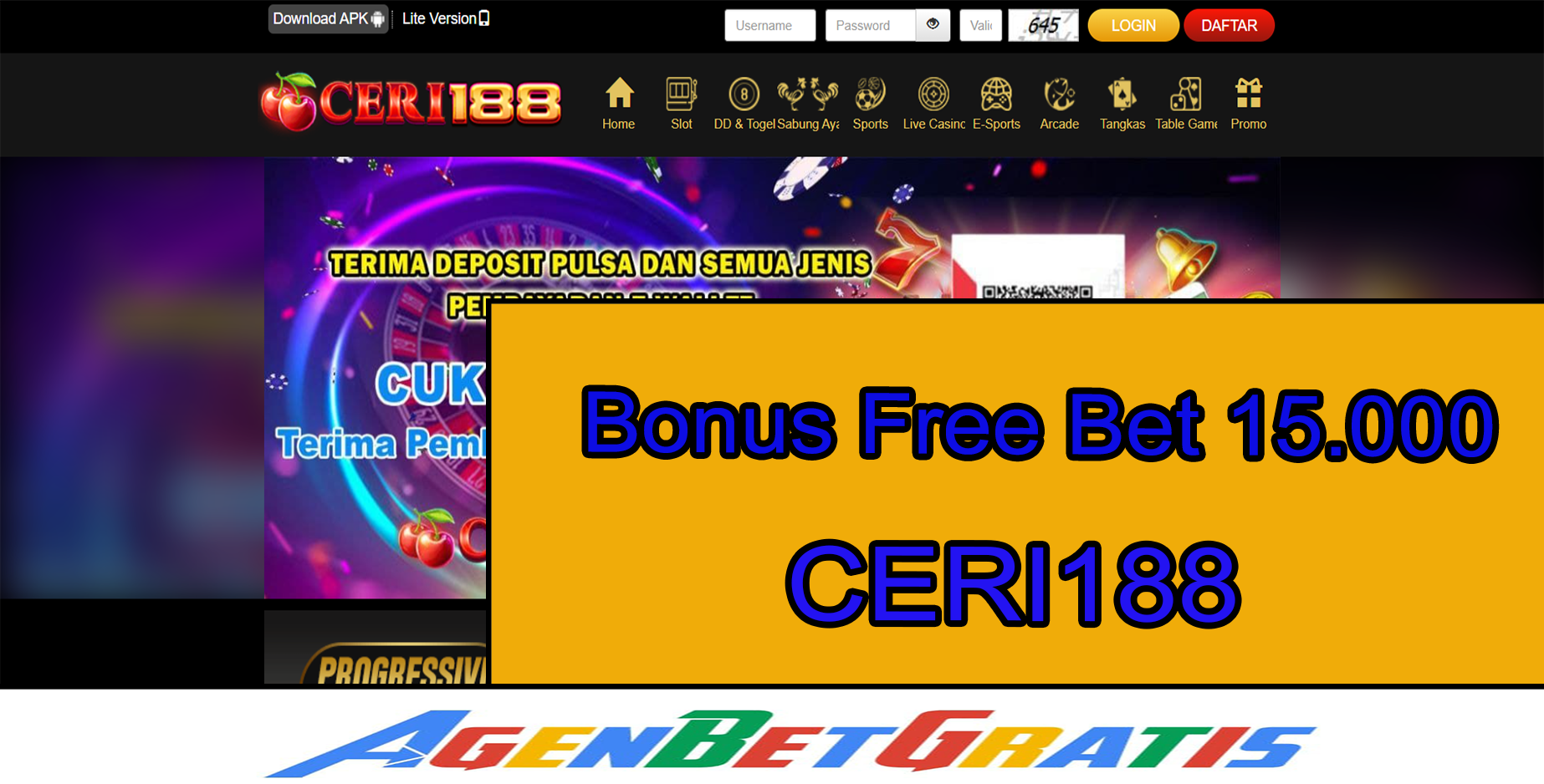 CERI188 - Bonus FreeBet 15.000