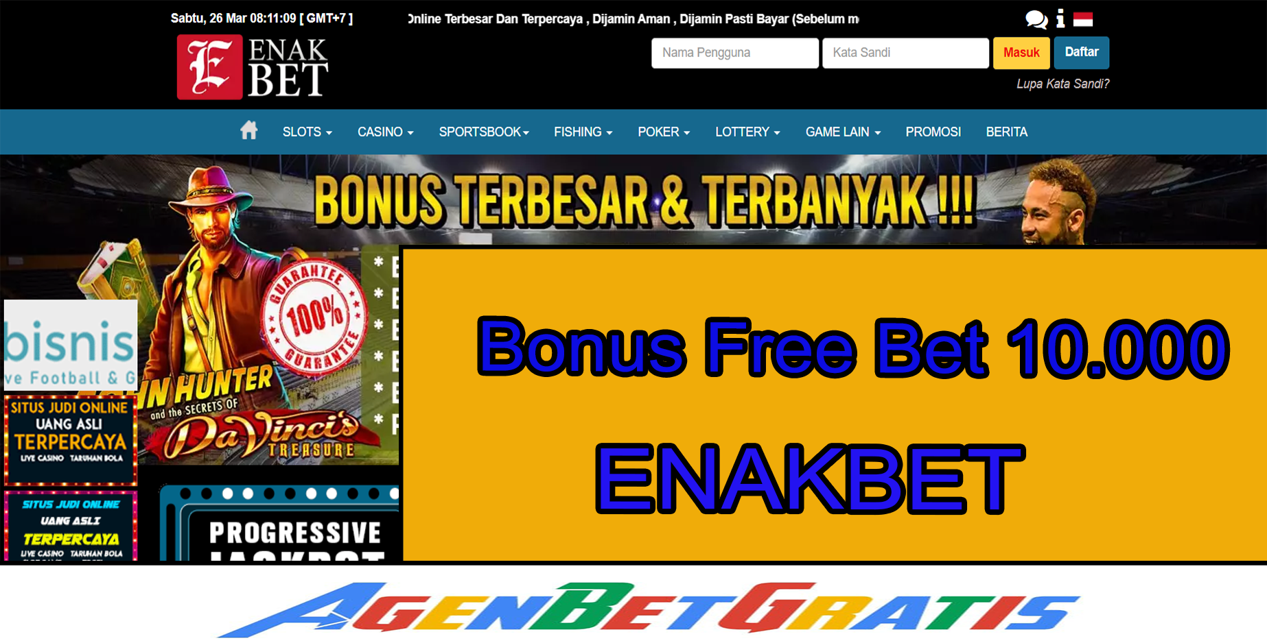 ENAKBET - Bonus FreeBet 10.000