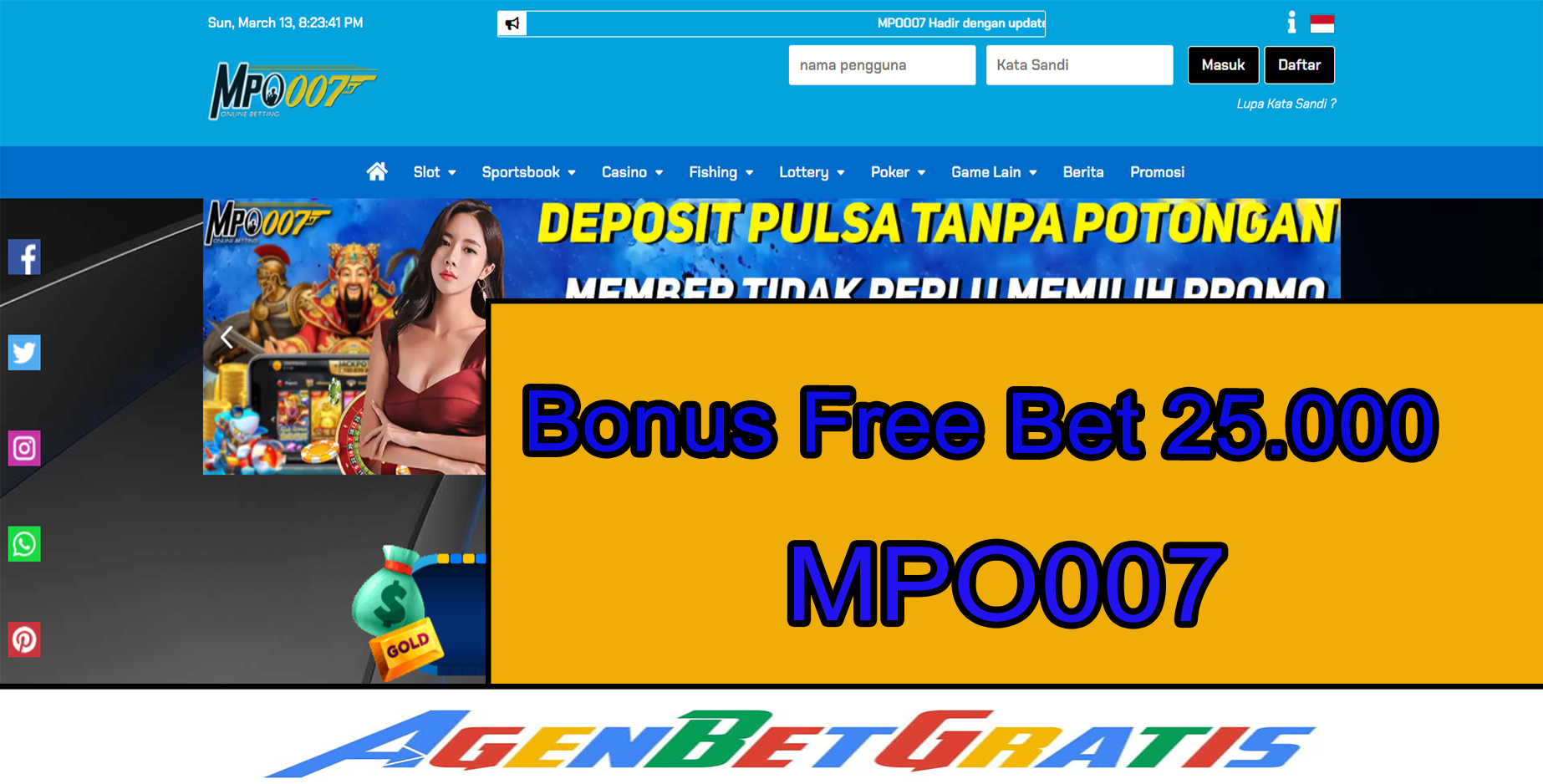 MPO007 - Bonus FreeBet 25.000