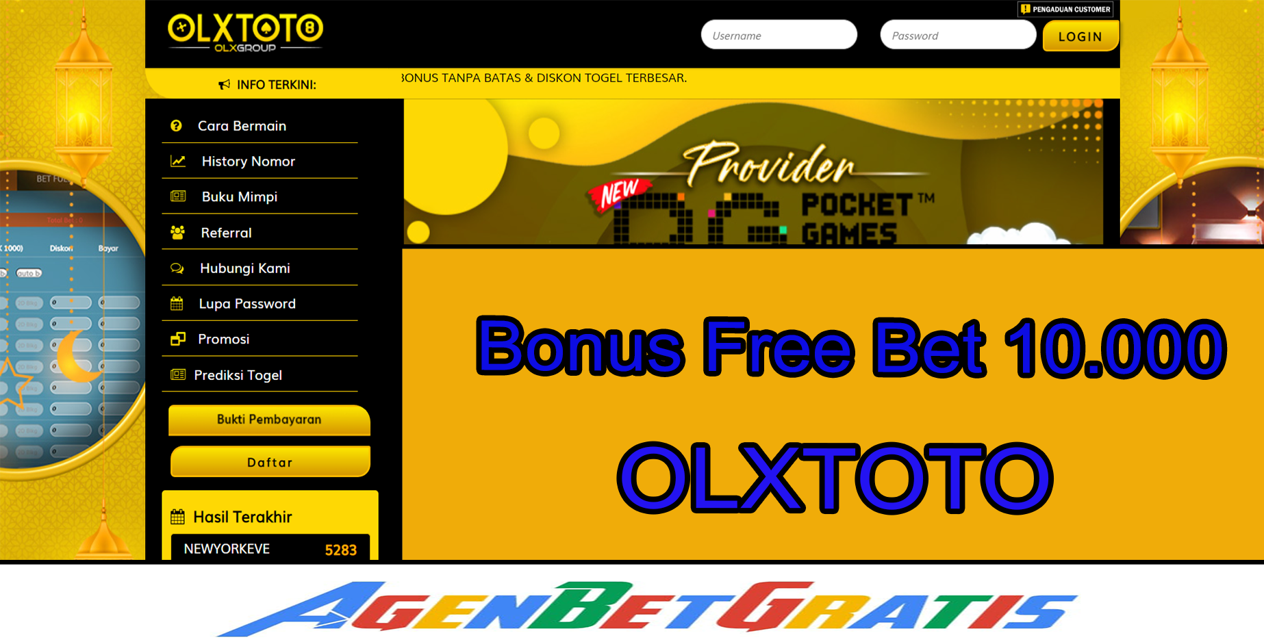 OLXTOTO - Bonus FreeBet 10.000