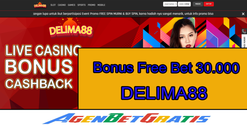 DELIMA88 register - AgenBetGratis - Situs Info BetGratis Freebet